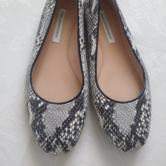 Diane Von Furstenberg Shoes - Diane von Furstenberg leather snakeskin shoes